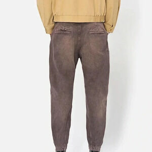 John Elliott NWT Sendai Trouser Barrel Leg Pants in Rodeo Brown Grey Jeans